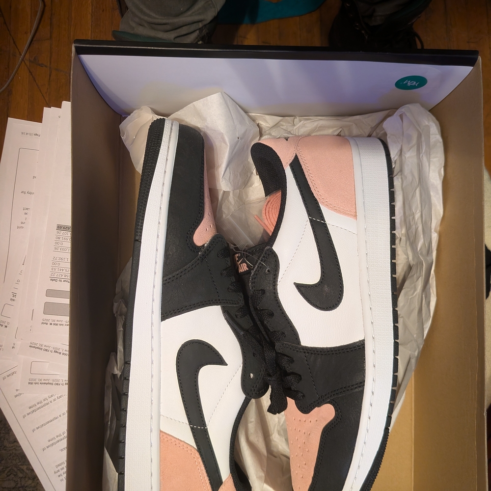 Nike Black and Pink Sneakers